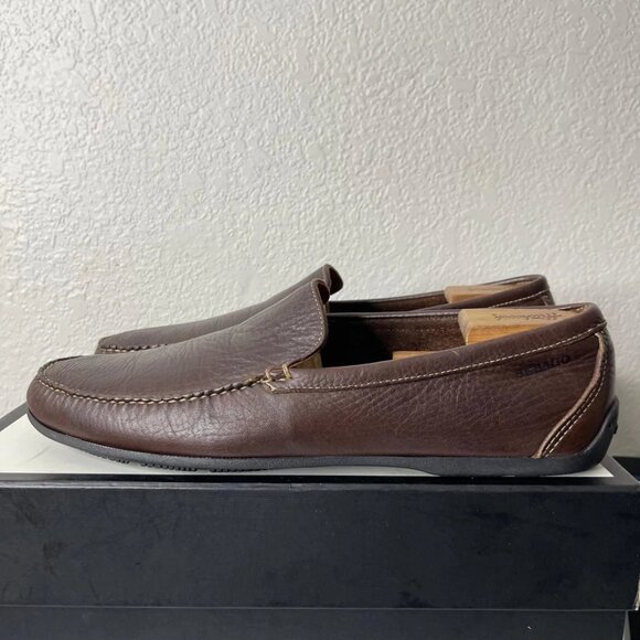 Sebago Men\'s Loafer Brown Leather Casual Slip On Shoes Size 13 US/12.5 UK main image 9